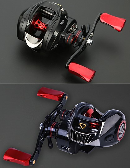 Flat Metal Spool Saltwater Baitcasting Reels