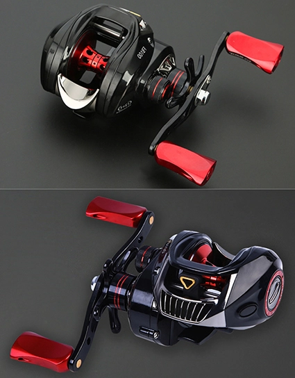 Flat Metal Spool Saltwater Baitcasting Reels