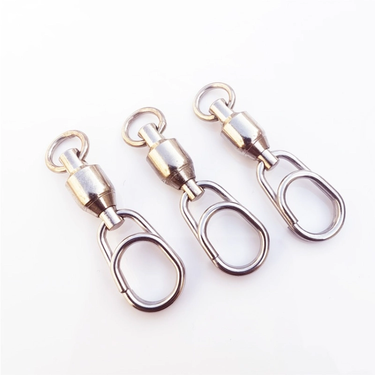 img.Swivels with attached snaps shown on Laike's fishing swive01 product page